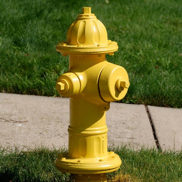 yellow fire hydrant