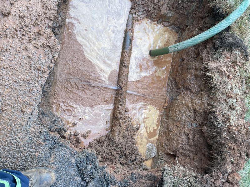 water main break