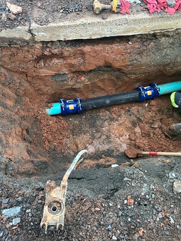 water main repaired